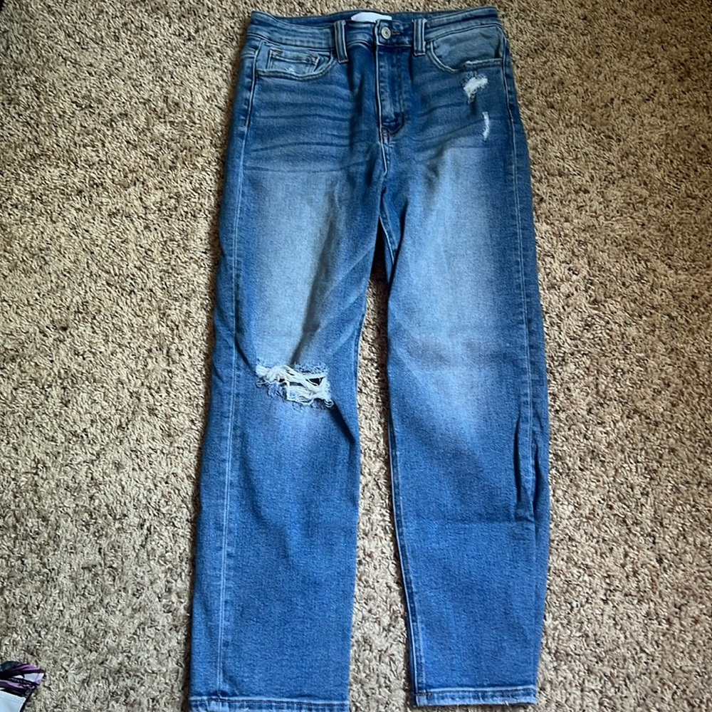 Distressed denim
